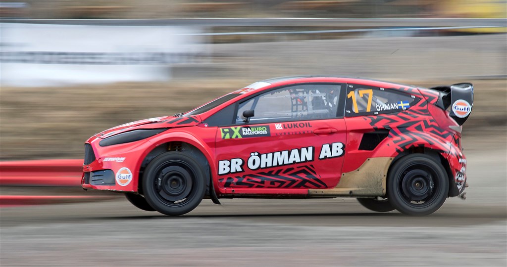 Mats Öhman anvender bl.a. sine erfaringer fra snescooter-cross til at køre hurtigt i Rally Cross
(Foto: Micke Fransson / STCC)